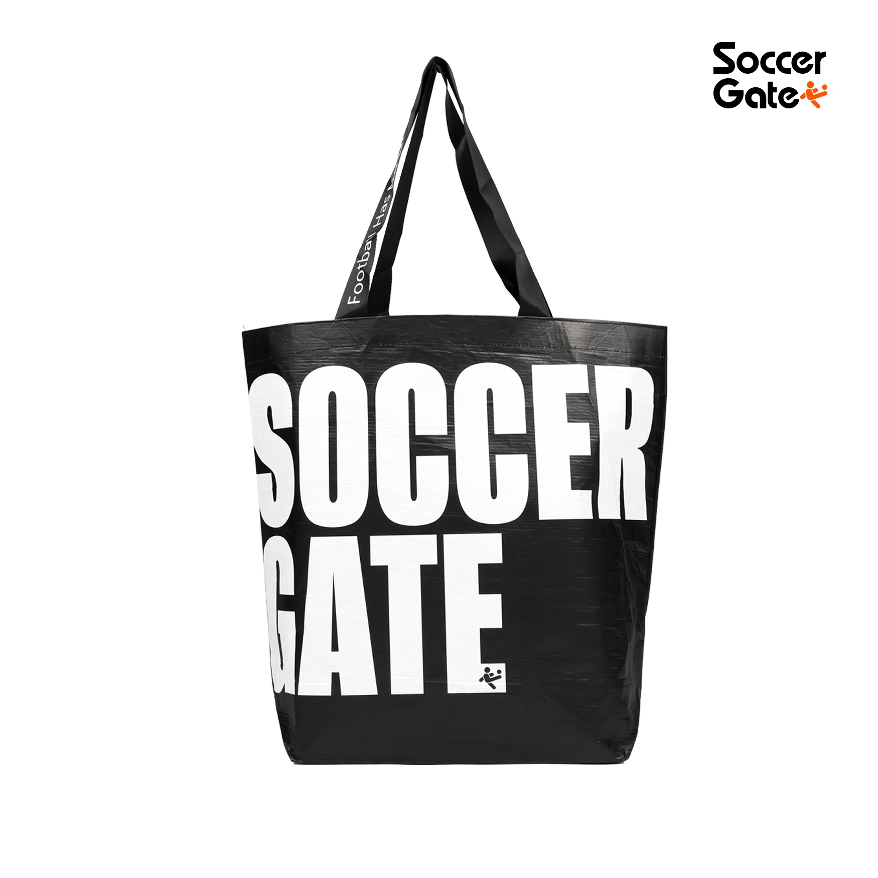 กระเป๋าผ้าใบสะพายข้างลายโลโก้ 2025 ดำ