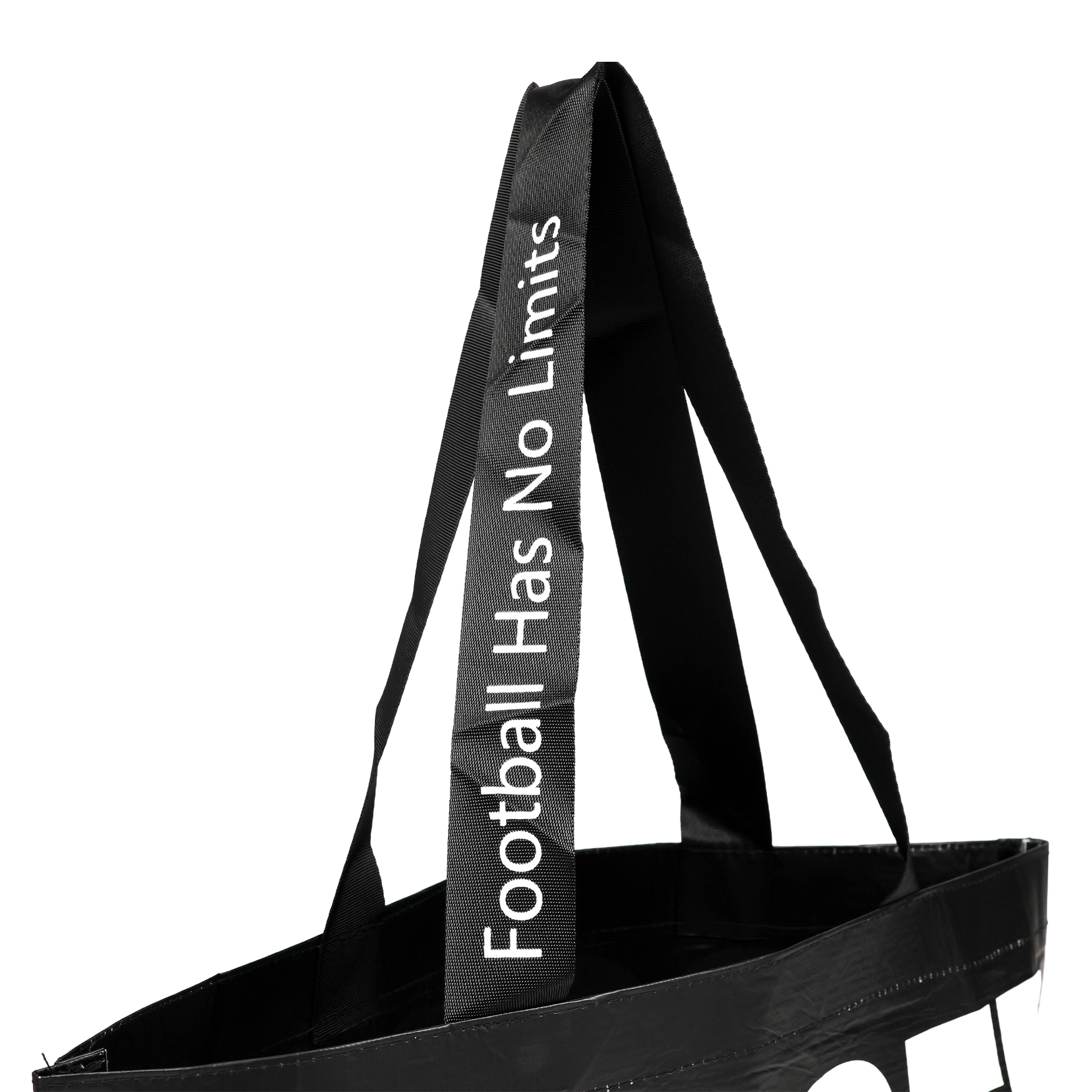 กระเป๋าผ้าใบสะพายข้างลายโลโก้ 2025 ดำ