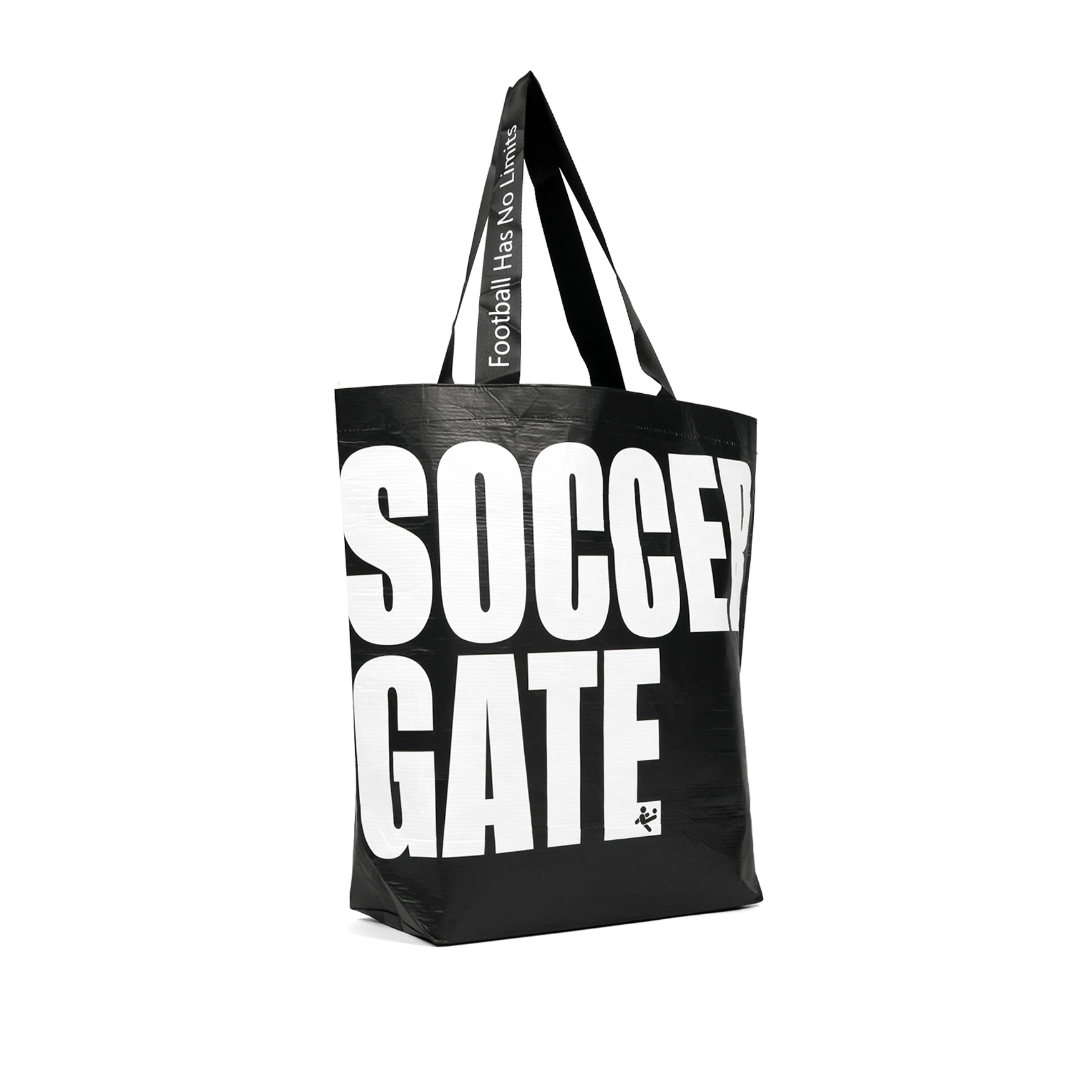 กระเป๋าผ้าใบสะพายข้างลายโลโก้ 2025 ดำ