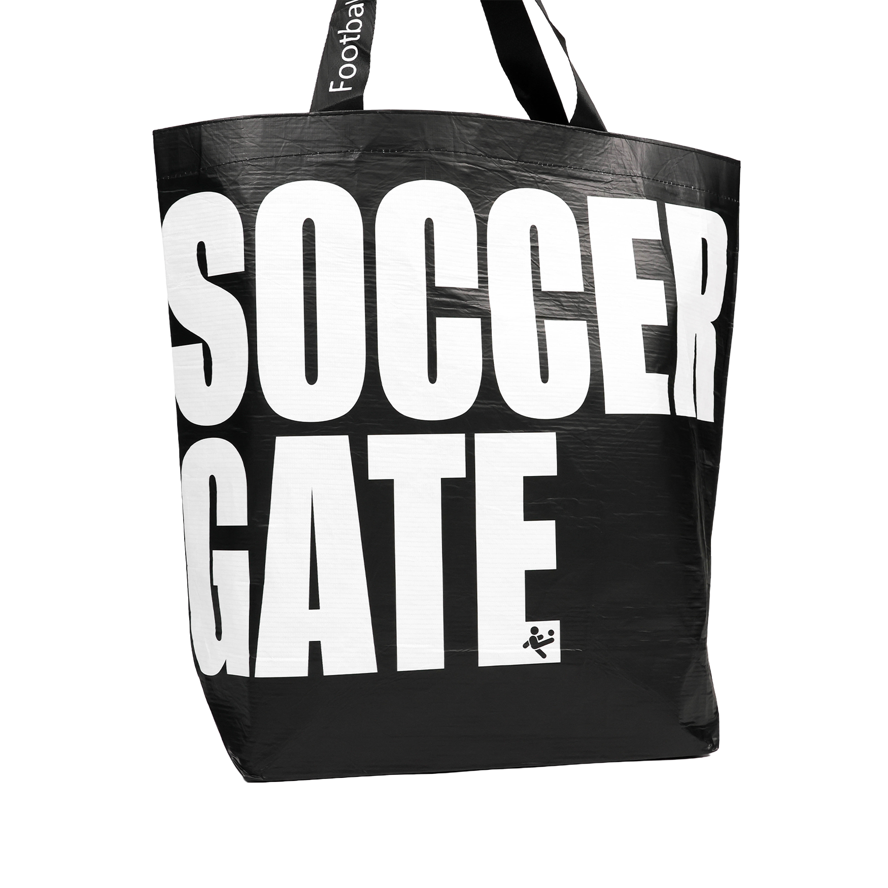 กระเป๋าผ้าใบสะพายข้างลายโลโก้ 2025 ดำ