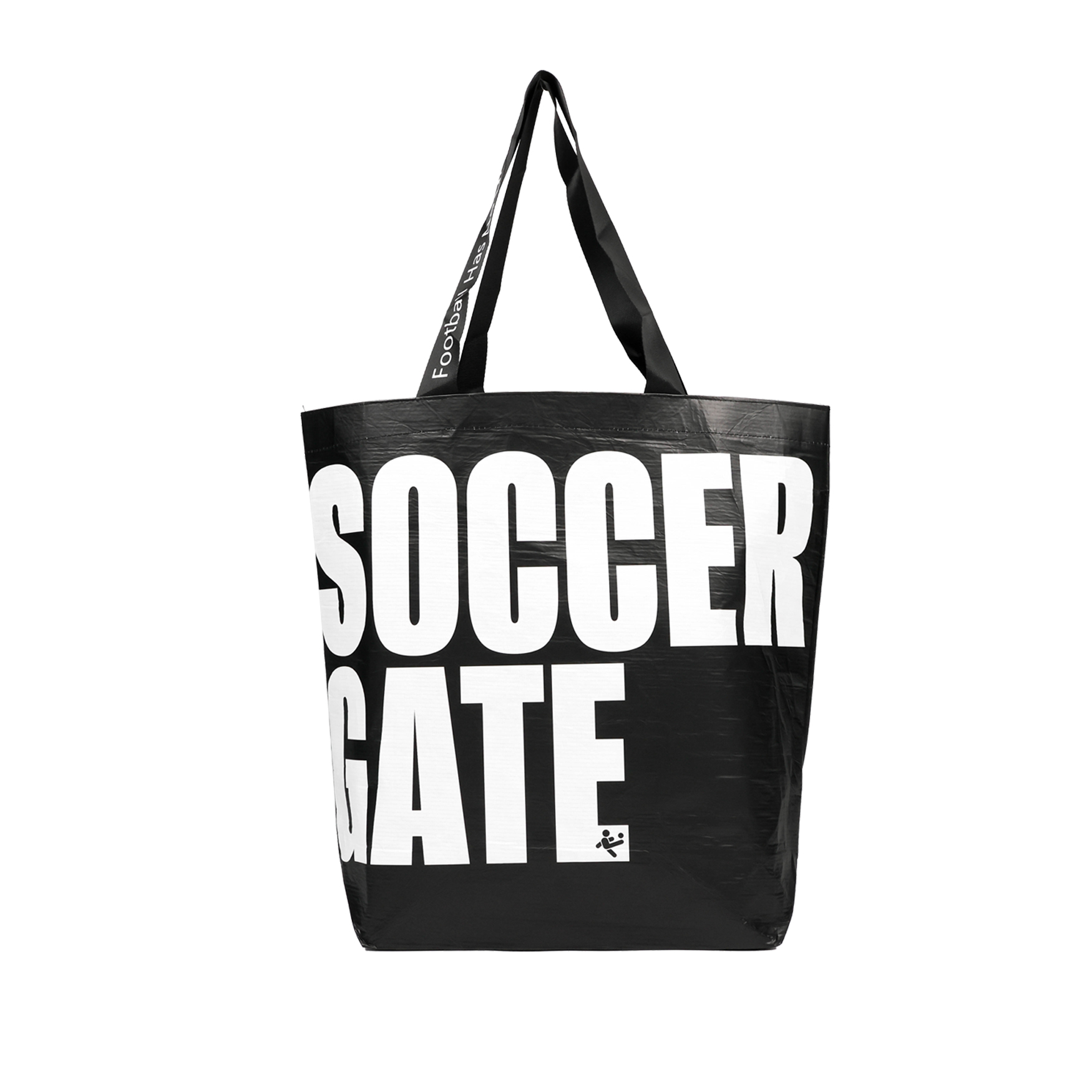 กระเป๋าผ้าใบสะพายข้างลายโลโก้ 2025 ดำ